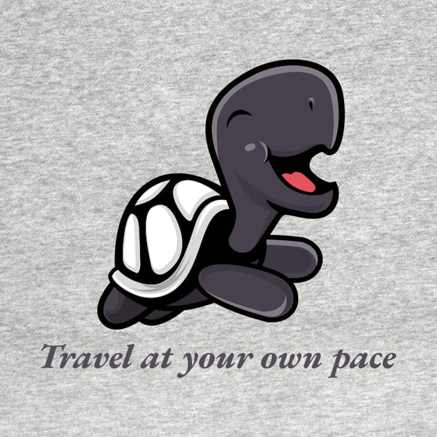 Travel at your own pace by Funky Turtle